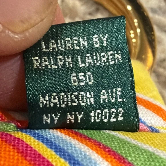 Lauren Ralph Lauren Linen Yellow Sun Dress Slacks Women’s Belt 43 1/2 Inch Long - Picture 4 of 7